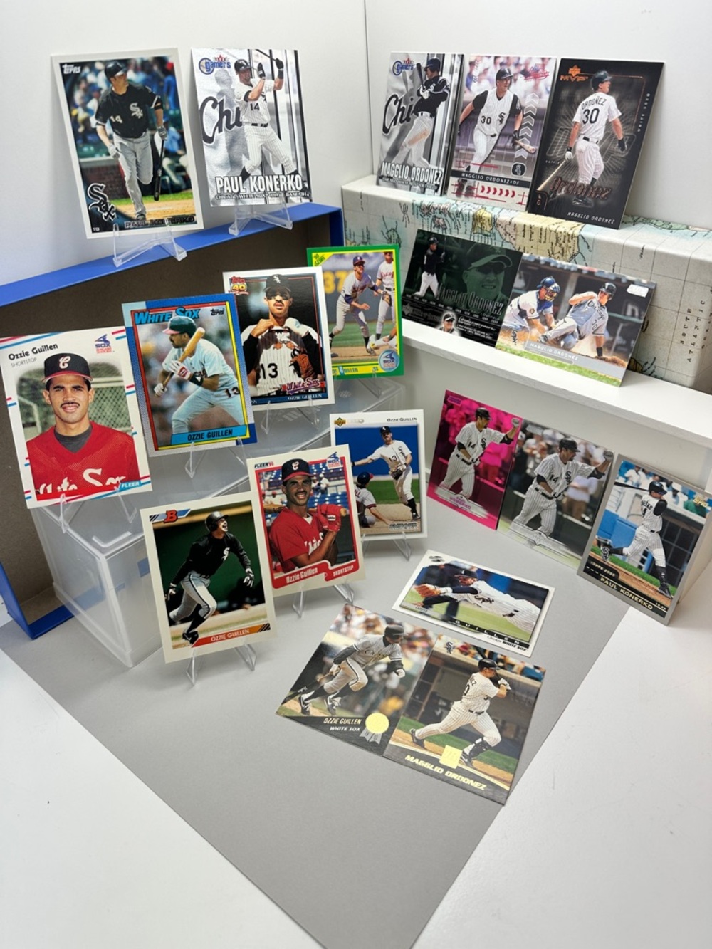 Magglio Ordonez/Paul Konerko/Ozzie Guillen White Sox lot of 20
